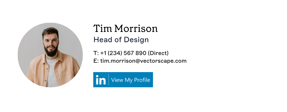 linkedin icon in email signature