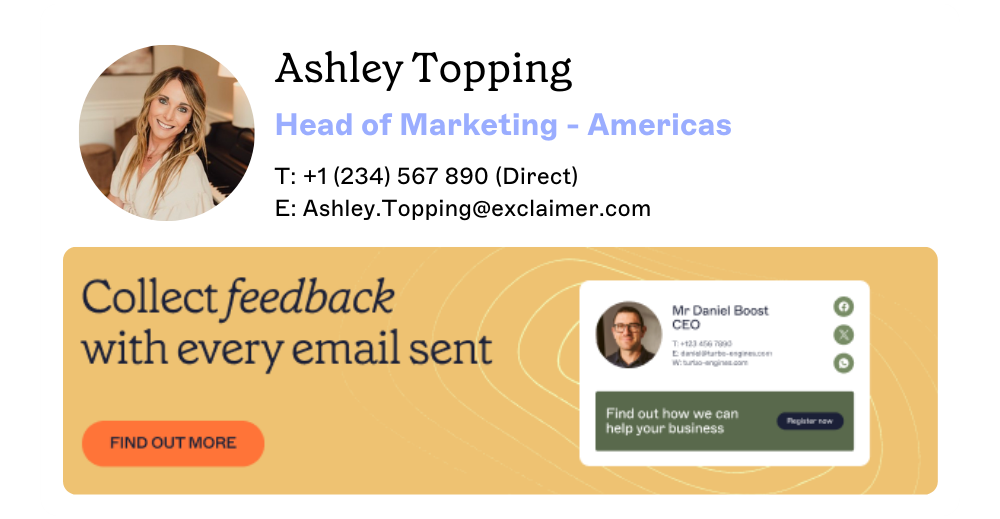 email banner promoting a product with a graphic and CTA button