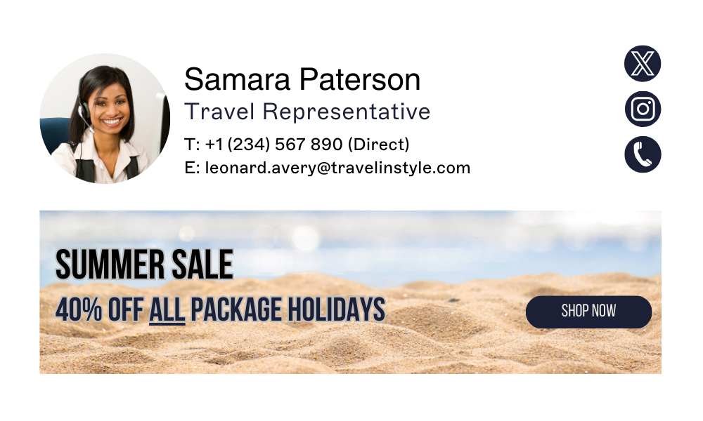 summer sale email signature