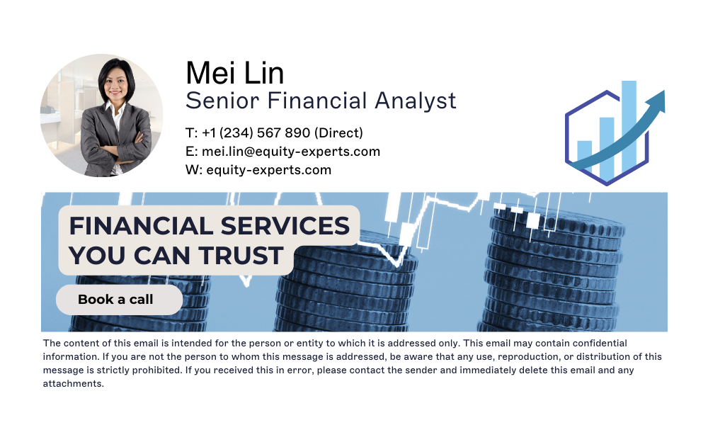 financial analyst email signature