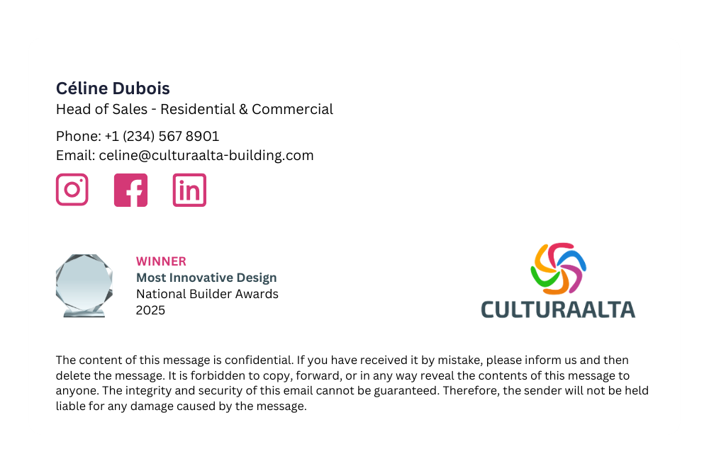 professional office 365 email signature