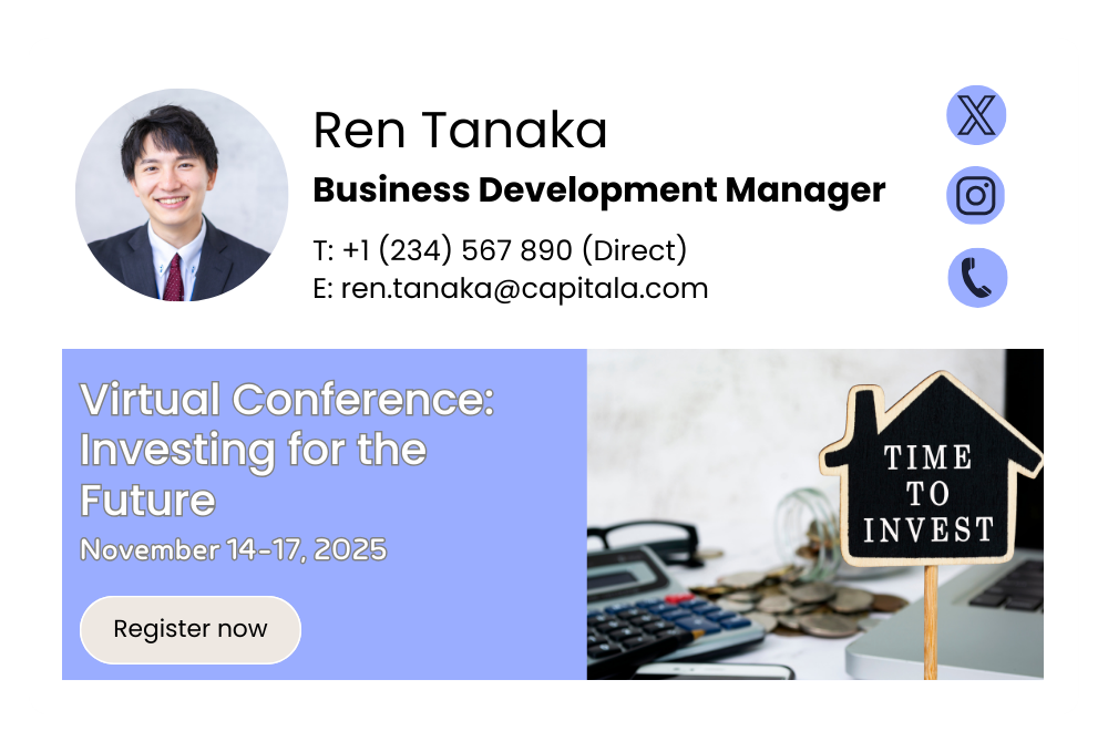 event promotion email signature marketing example