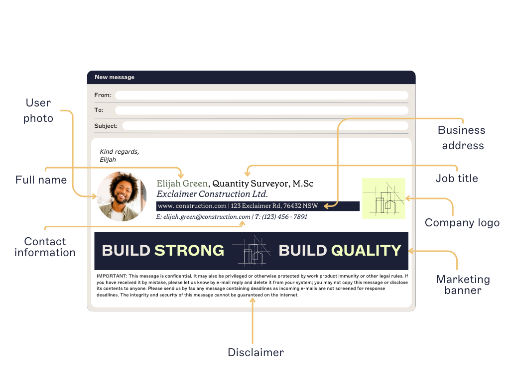 html email signature framework