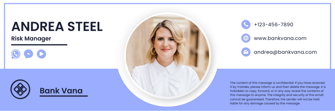 financial services email signature