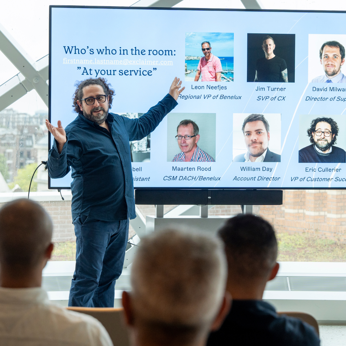 événement client exclaimer