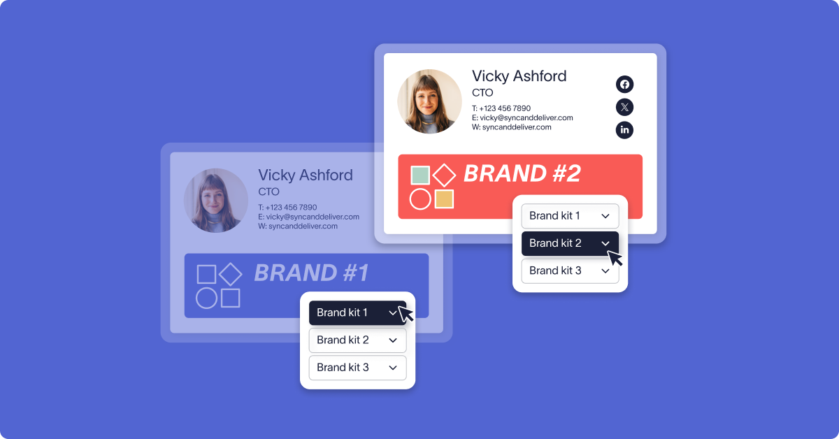 using multiple signatures with Brand Kits