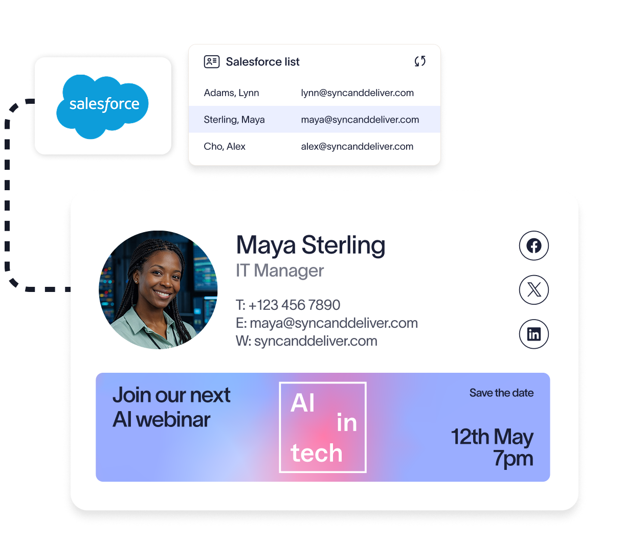 using salesforce data to target specific users
