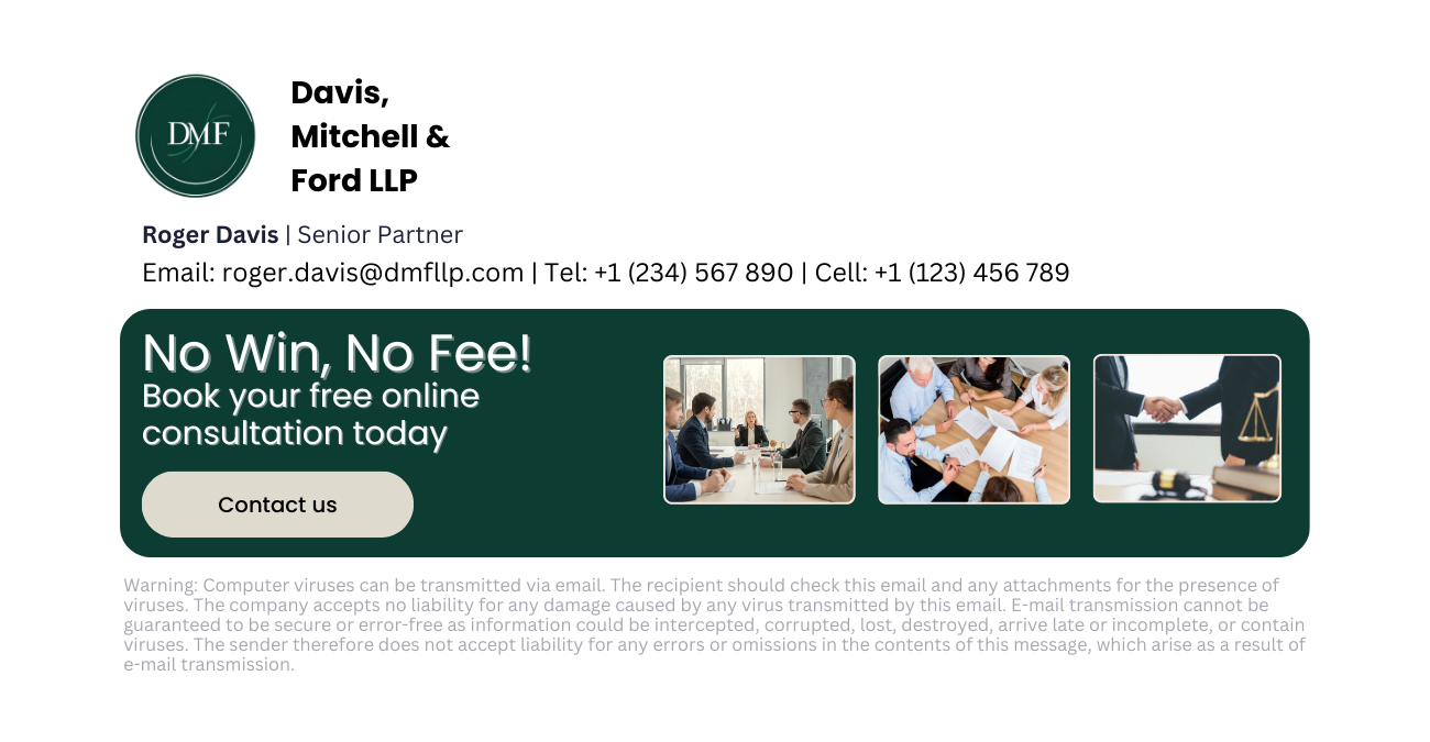 legal firm email signature