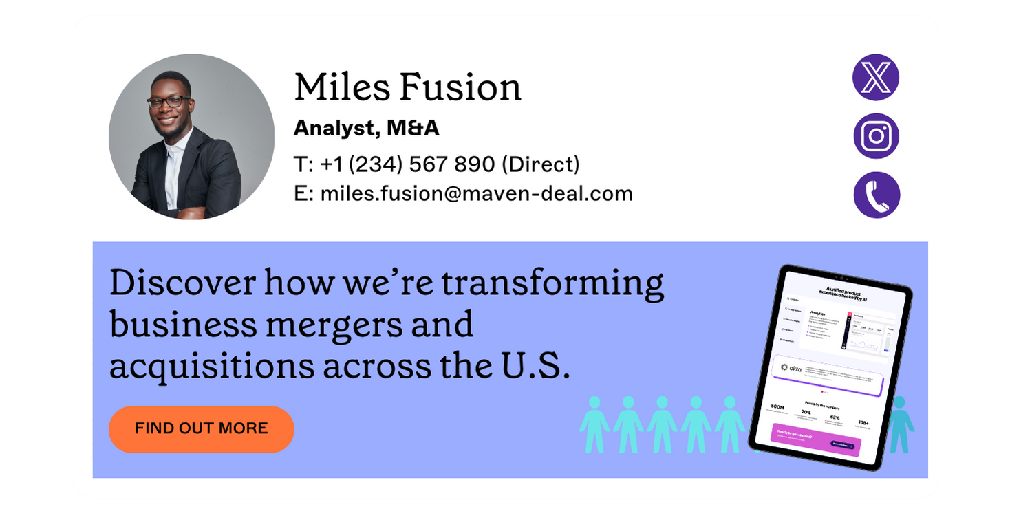 automated email signature for m&a