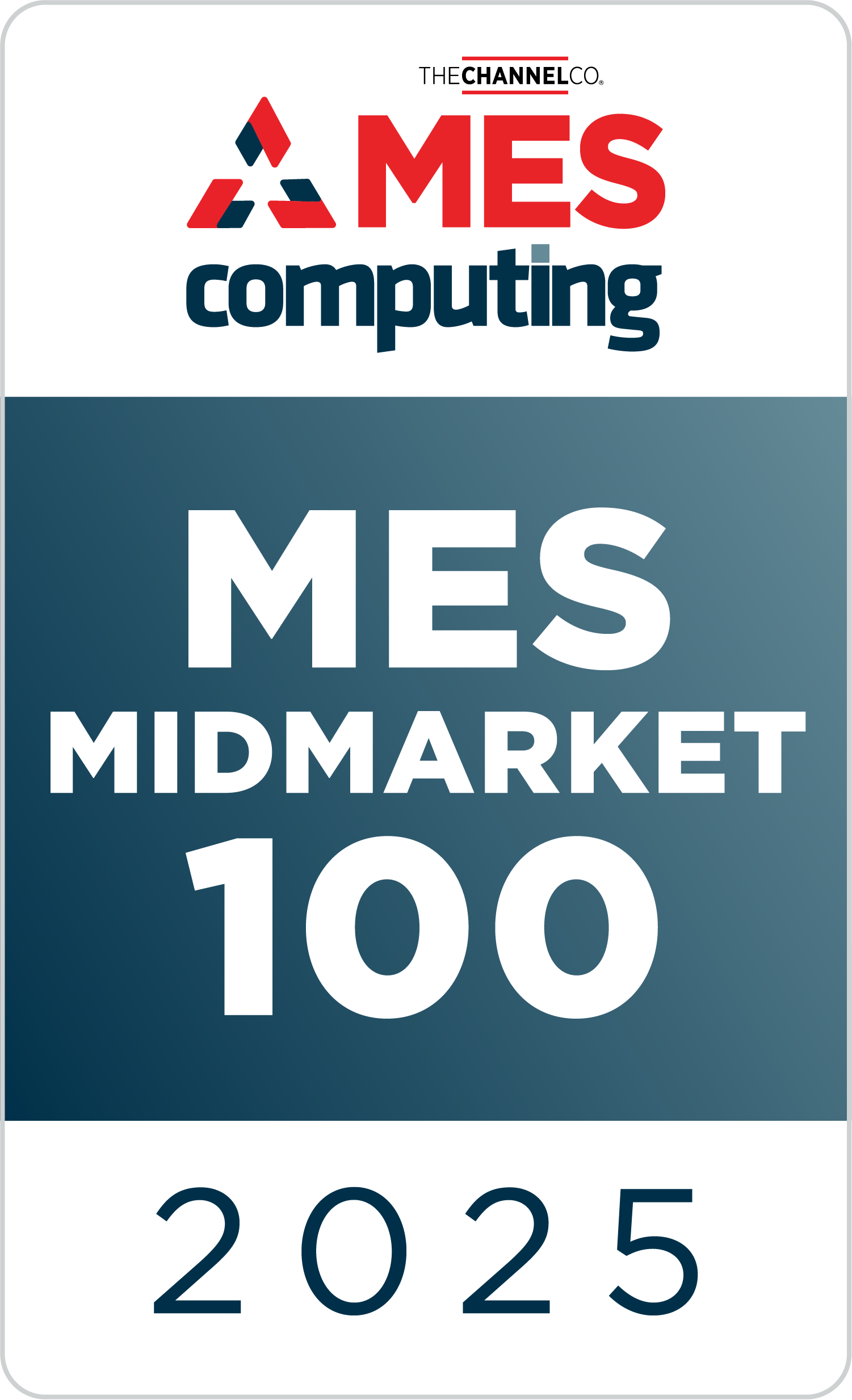 MES Midmarket 100 2025 logo