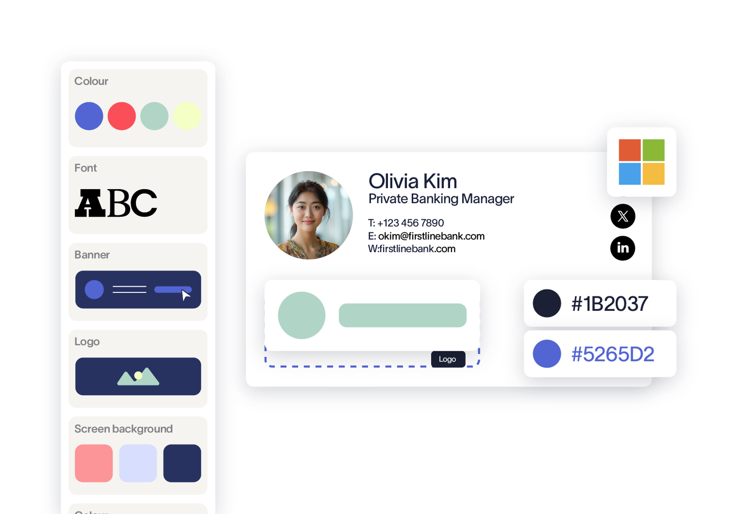 consistent email signature design with email signature management software