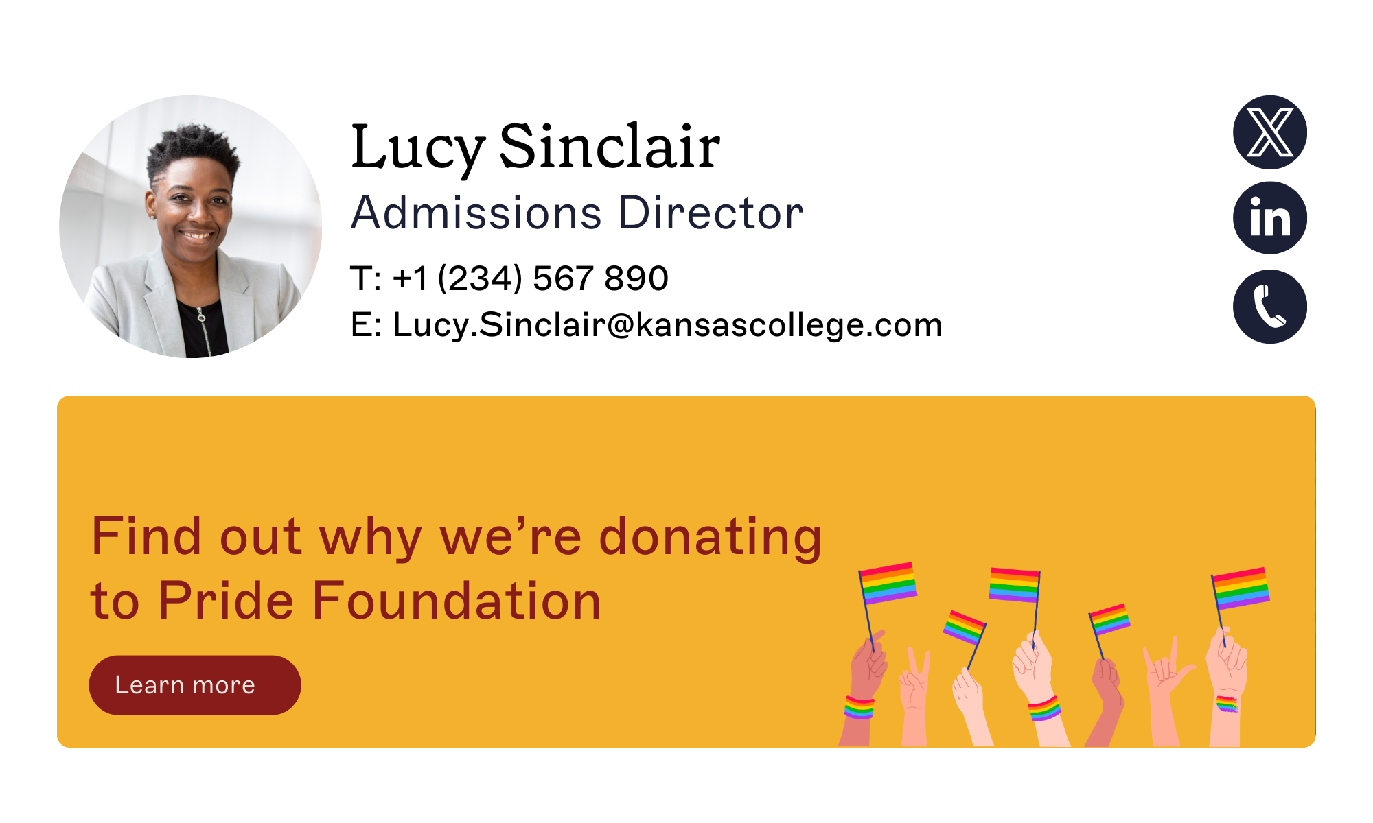 pride foundation email signature