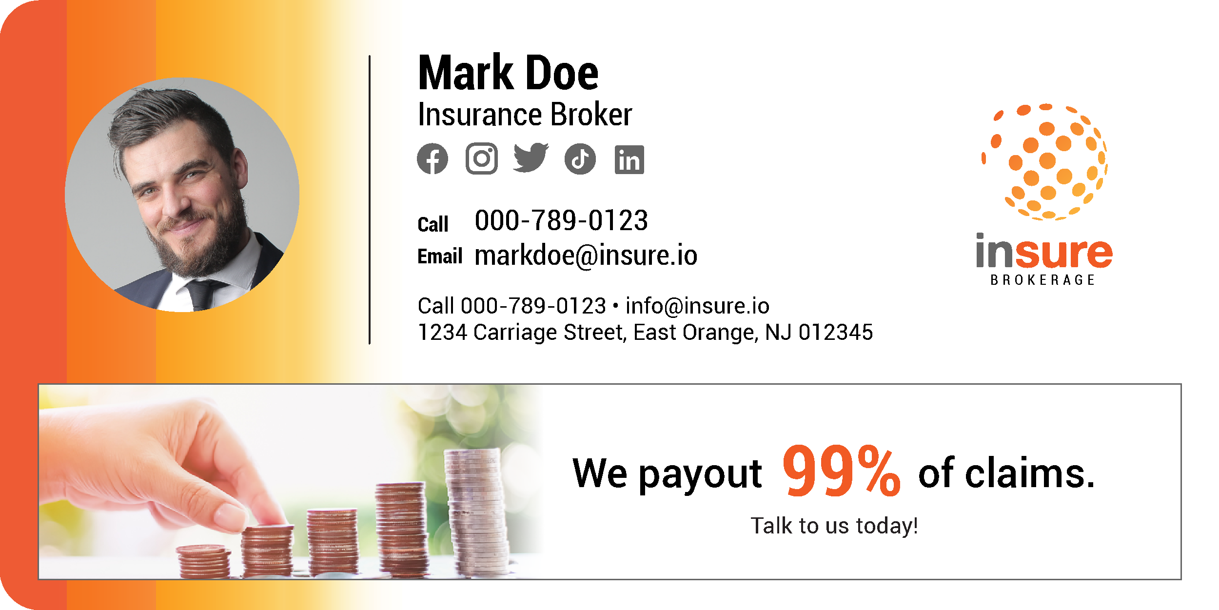 insurance broker email signature