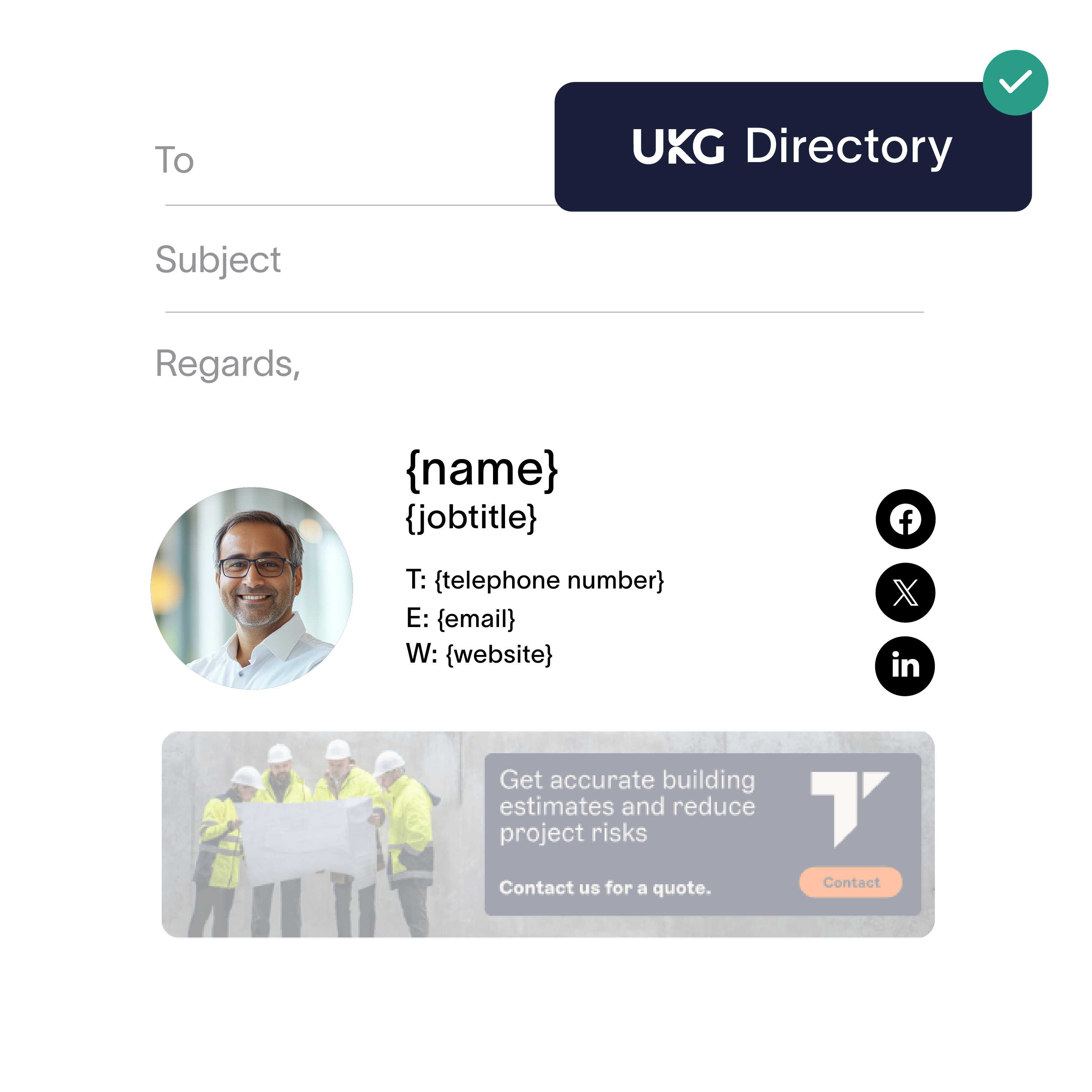 UKG Ready integration in email signatures