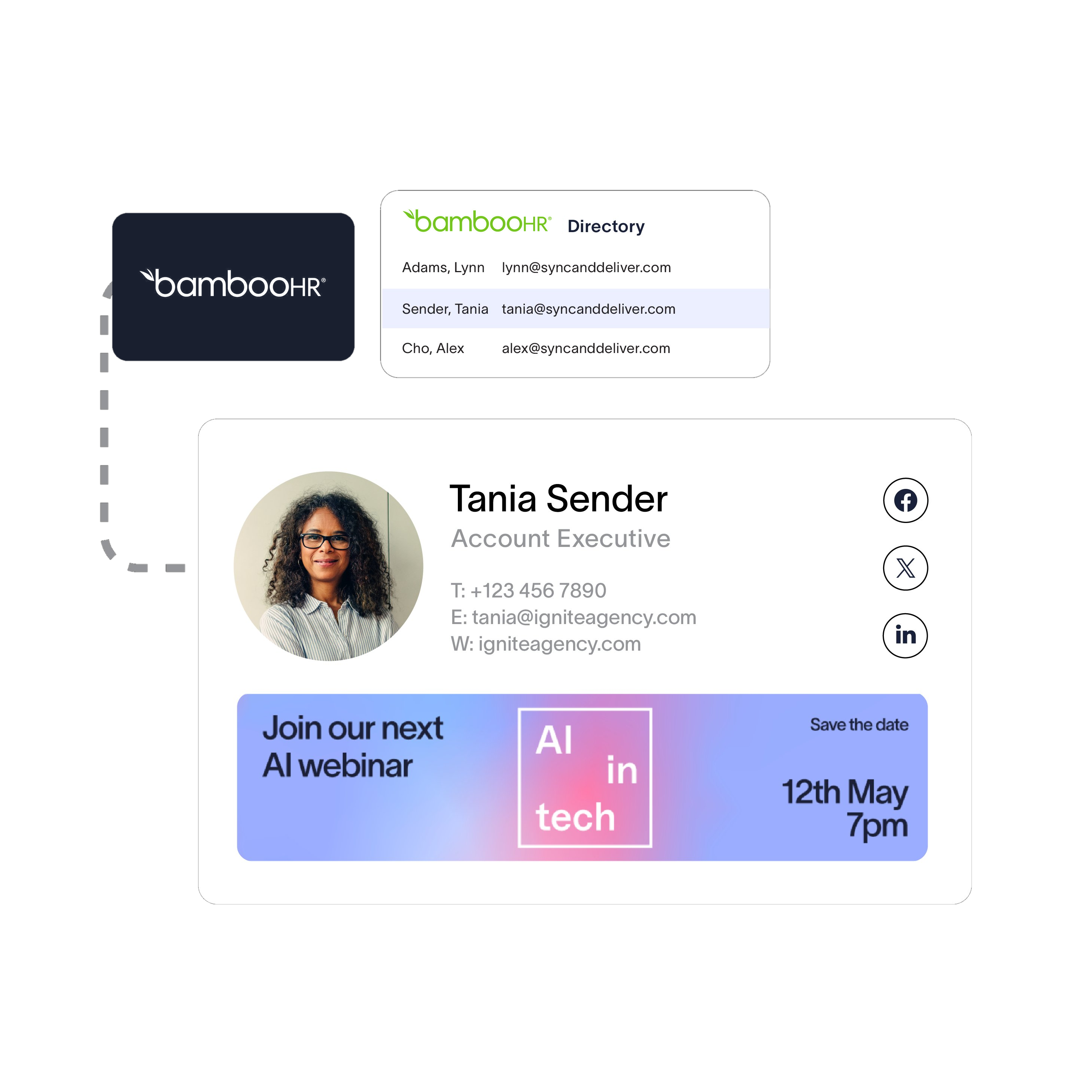 BambooHR in Exclaimer