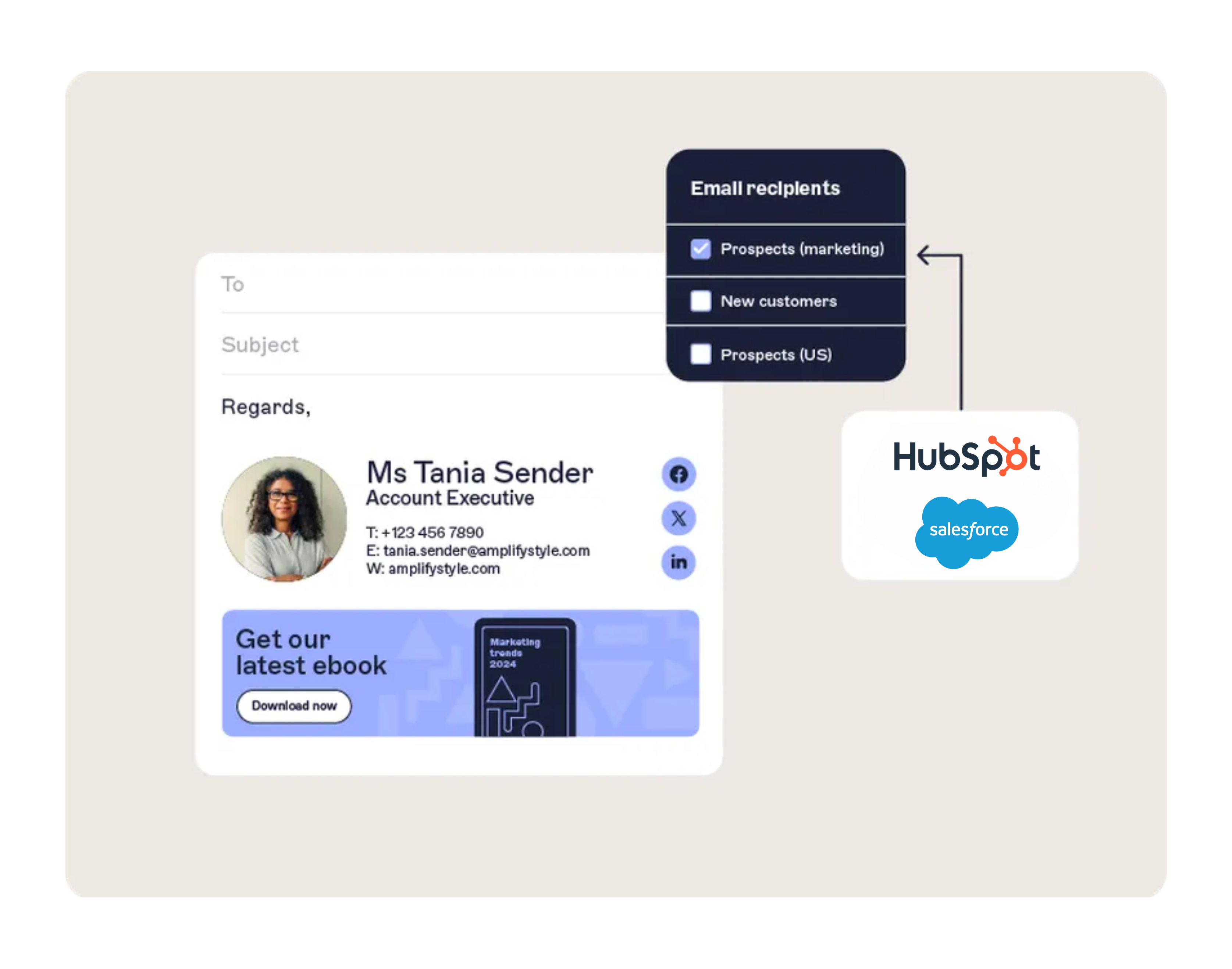 Targeting email recipients with Exclaimer's CRM integrations