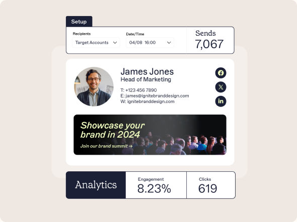 automated email signature with analytics
