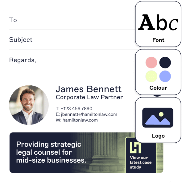 email signature branding in exclaimer