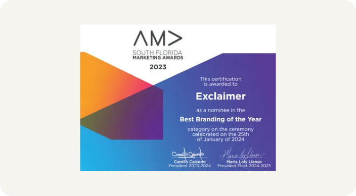 AMA South Florida Marketing Awards 2023: Best Branding of the Year
