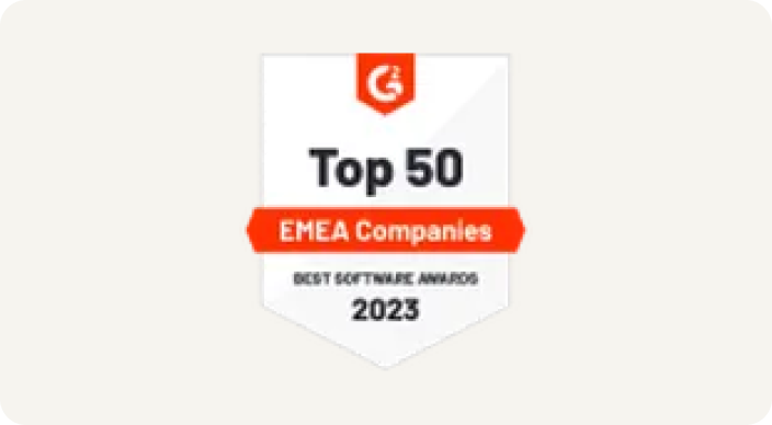 G2 Best Software Product Awards 2023 – EMEA