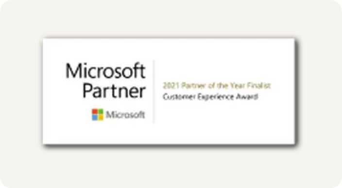 2021 Microsoft Customer Experience Partner of the Year