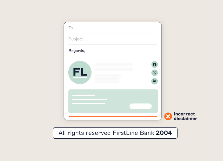 incorrect email disclaimer