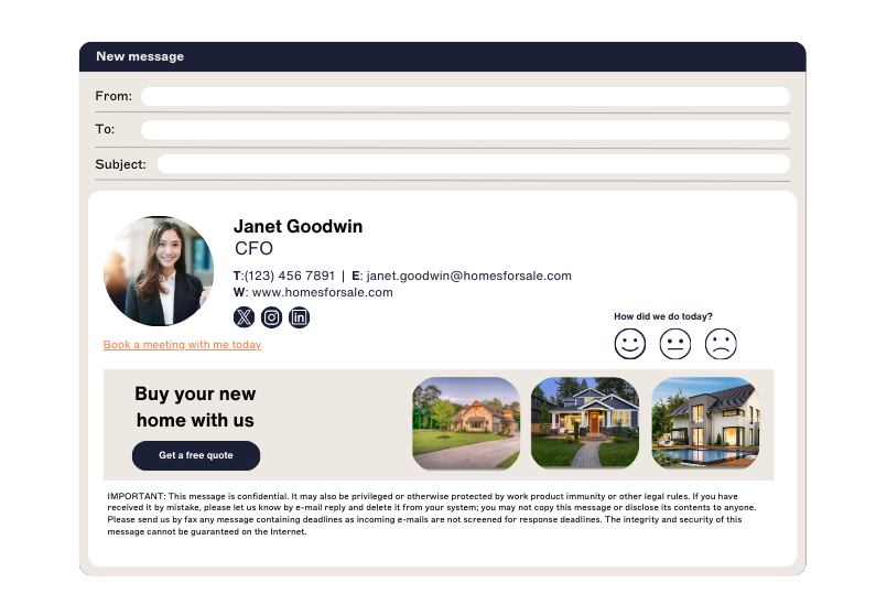 email signature design elements