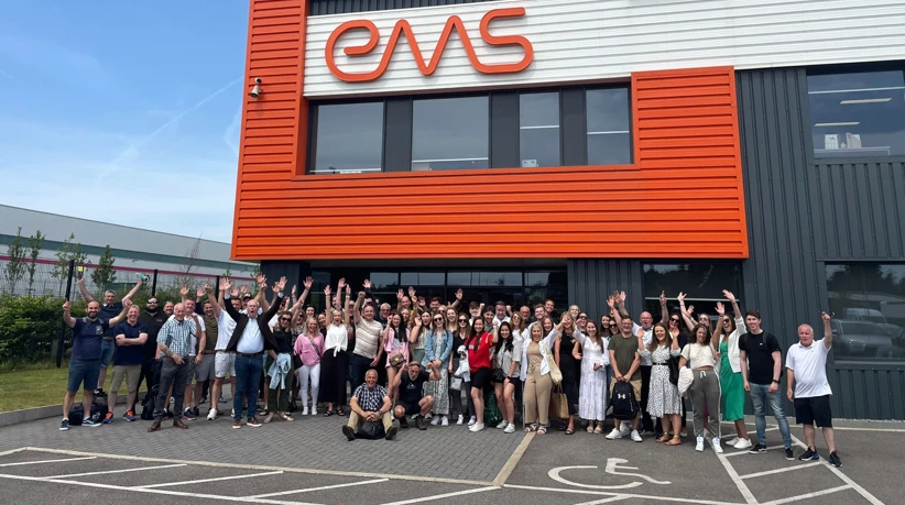 ems healthcare employees outside office