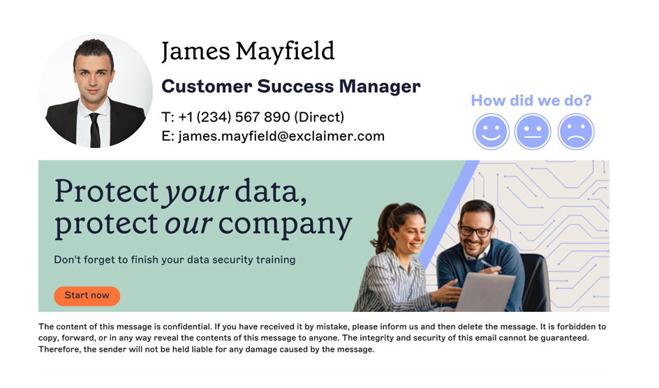 customer success manager email signature design with example of email signature survey