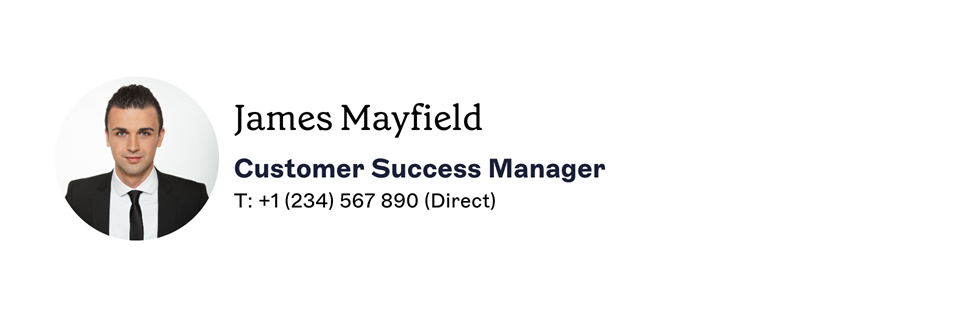 reply email signature